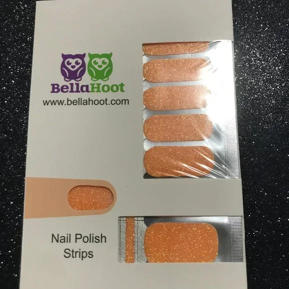 COPY - Bella Hoot Halo Orange (Almost Sheer) Nail Polish Strips - Picture 2 of 2